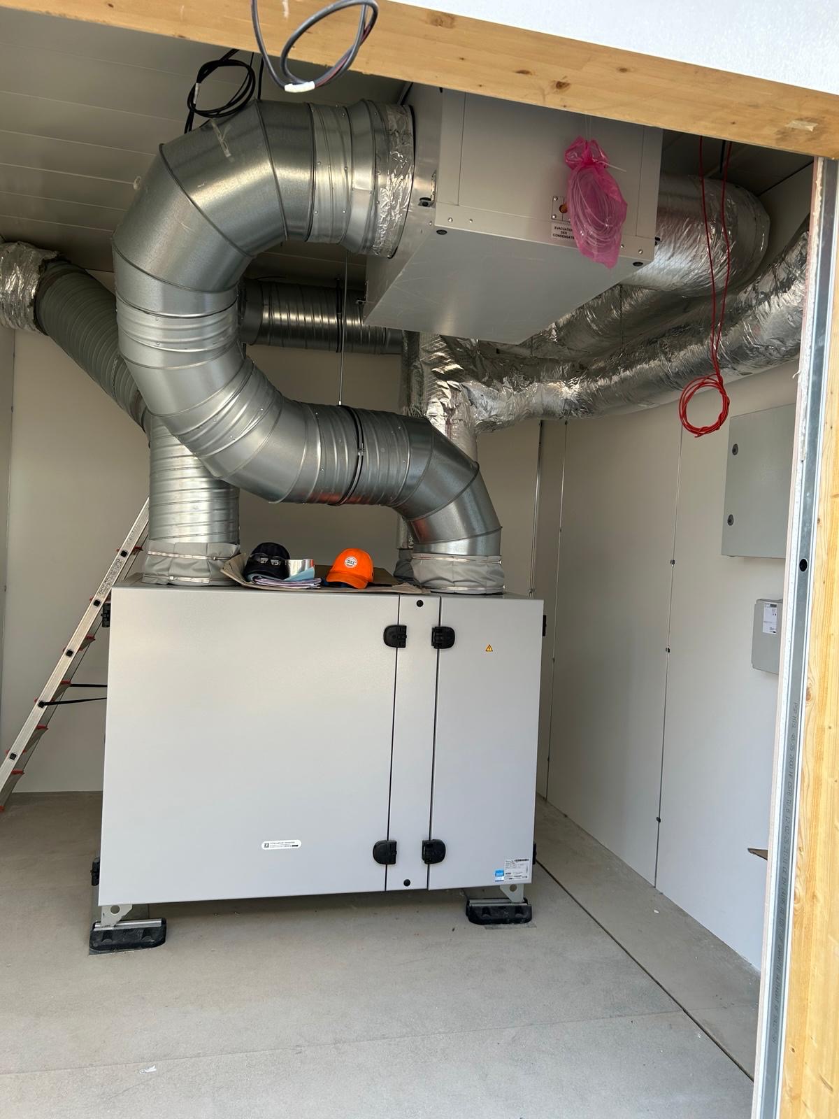Chantier climatisation au Havre par VOLK BÂTIMENT