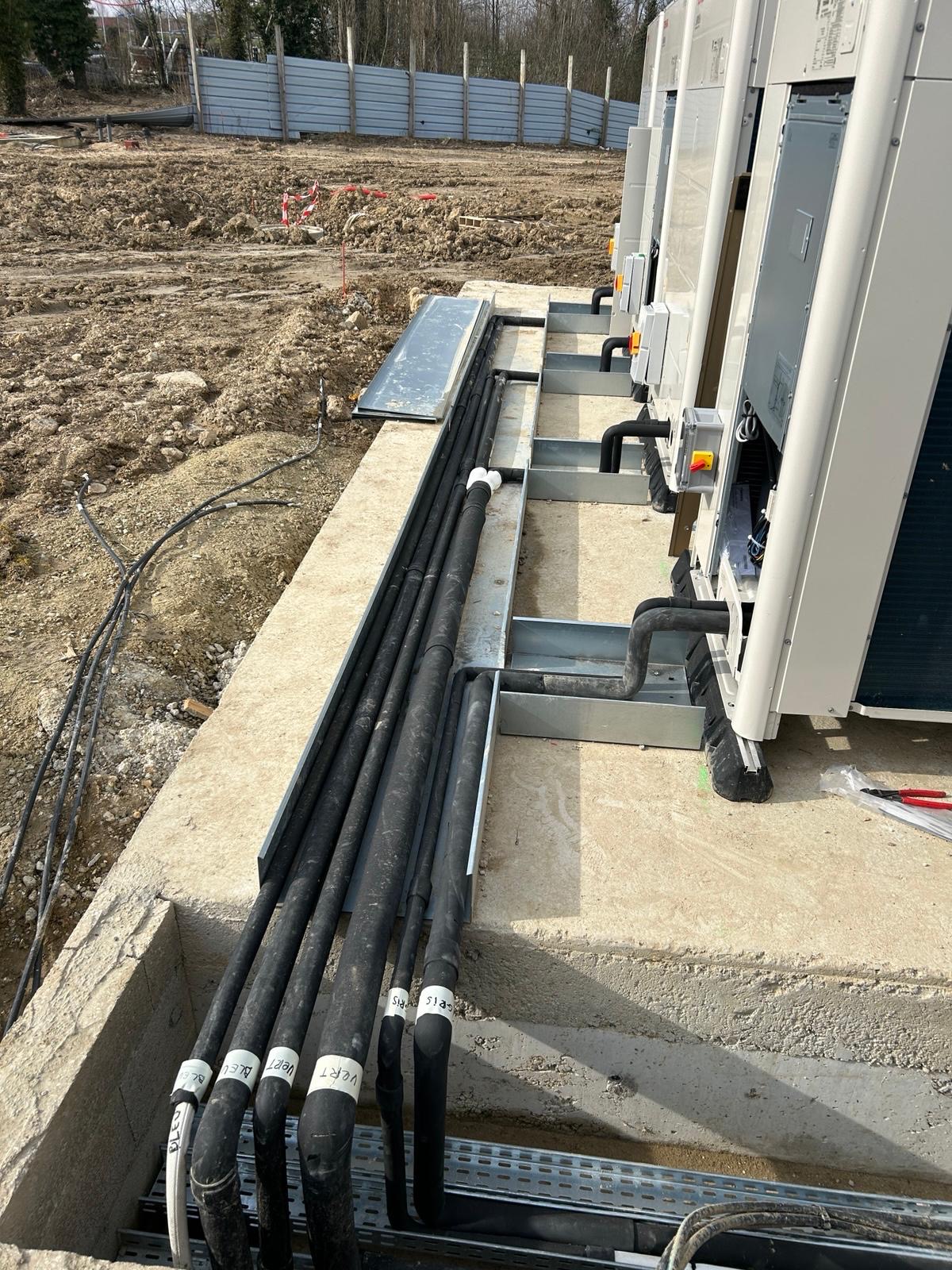 Chantier climatisation au Havre par VOLK BÂTIMENT