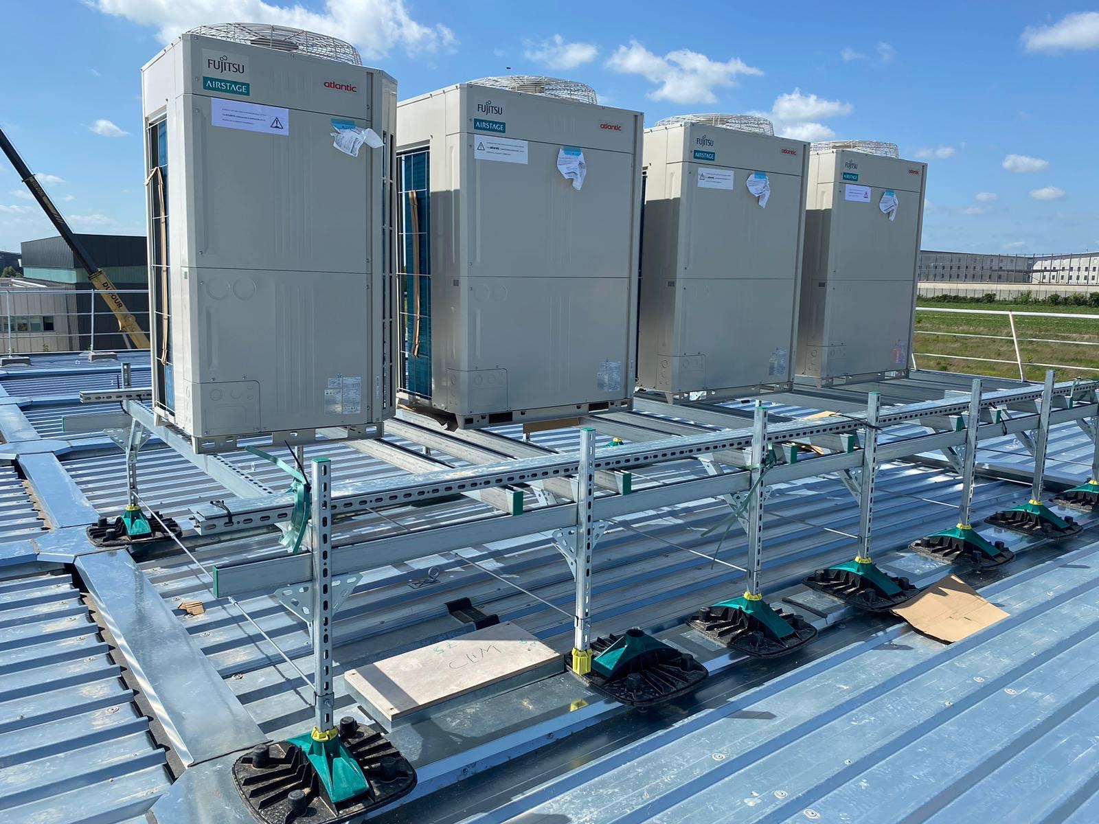 Chantier climatisation au Havre par VOLK BÂTIMENT